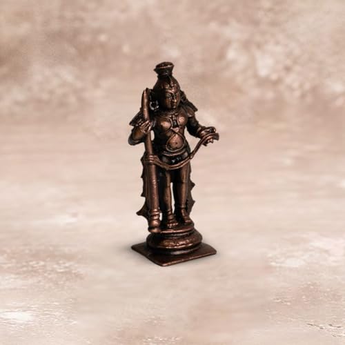Copper Idols India Udupi Krishna Idol 130gm | Pure Copper Bal Krishna Statue | Medium Size Handmade Idol for Puja | South Indian Temple Style | Indian Handicraft | Spiritual Gift | Divine Energy