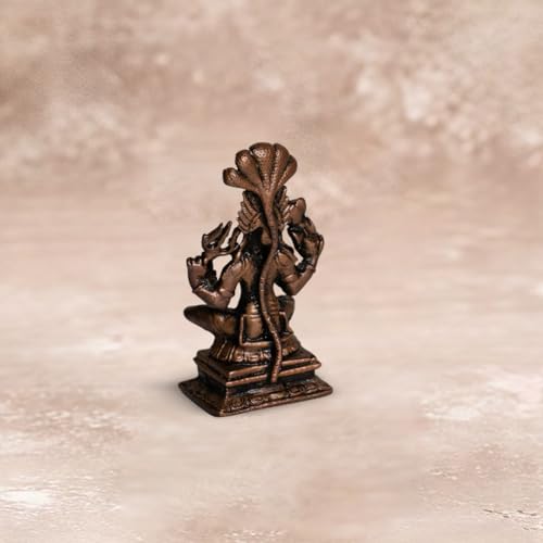 Copper Idols India Mari Amma Idol 100gm | Pure Copper Mariamman | South Indian Devi for Puja | Handmade Goddess Statue | Vastu Decor | Divine Energy | Spiritual Gift | Indian Handicraft