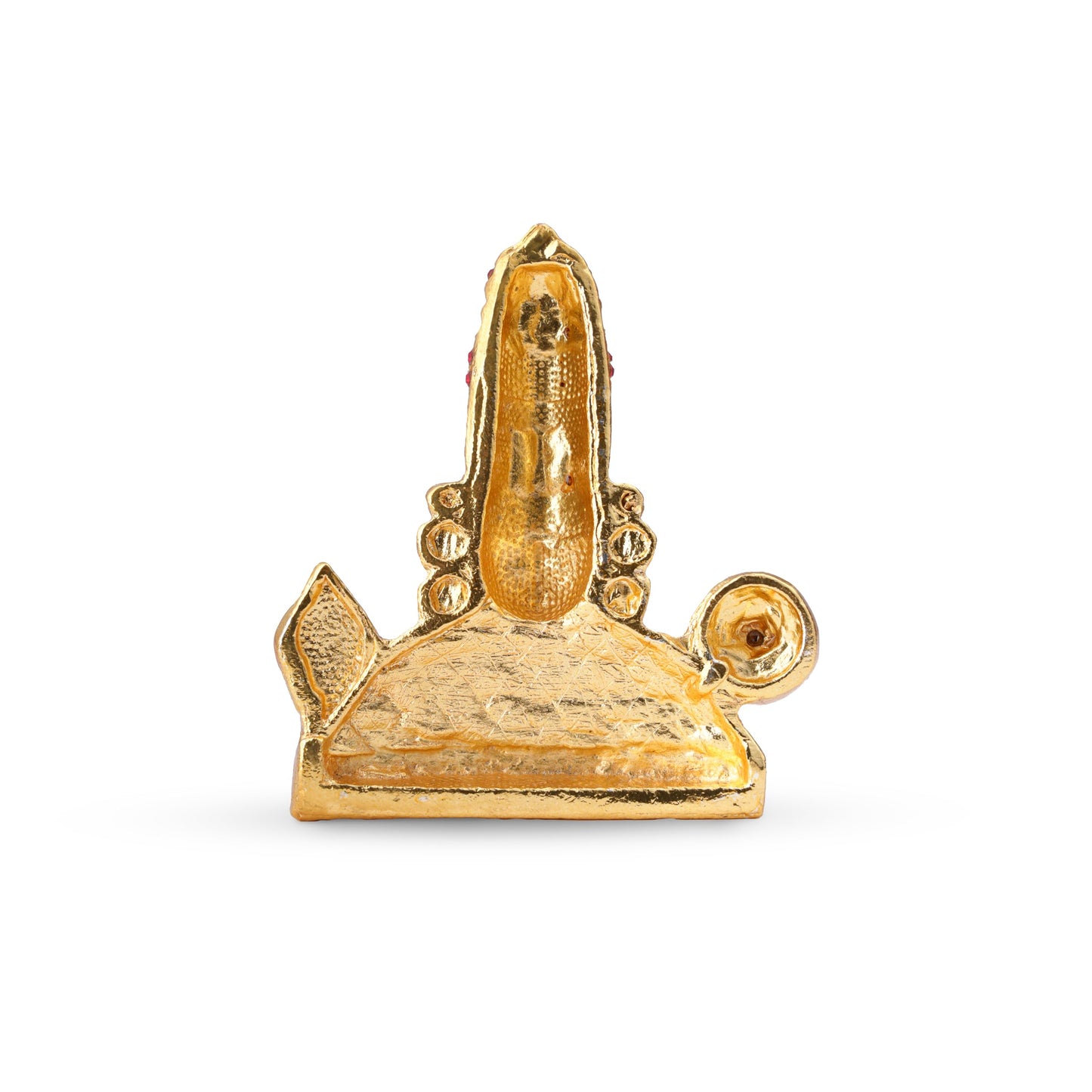 NEETU ARTS | Gold-Plated Tirupati Balaji Stone Idol | 7.5 CM Divine Venkateswara Bhagwan Murthi | Spiritual Car Dashboard Showpiece | Home Mandir & Office Desk Puja Decor |
