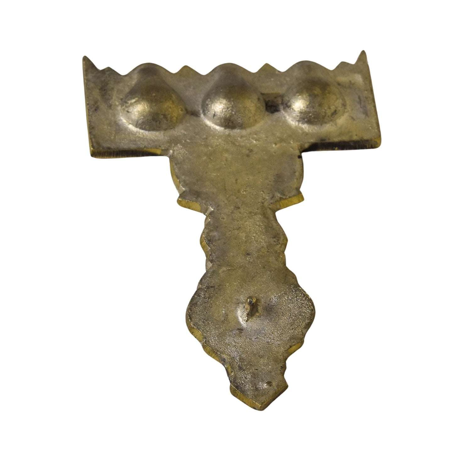 Bhimionee decor Pure Brass Flat Udupi Three Aarti | Traditional Deepak for Pooja, Mandir & Home Temple | Classic Design for Rituals & Ceremonies | 225 Grams, Pack of 1