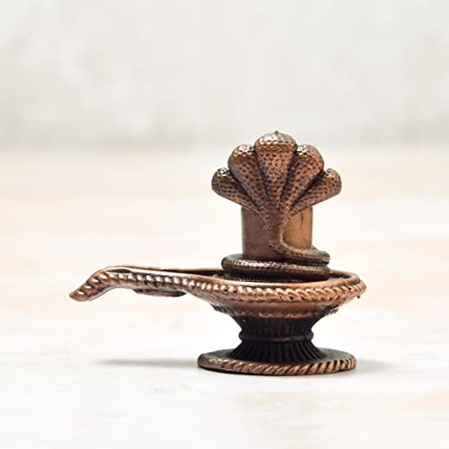 Copper Shivalinga with Vasuki Idol
