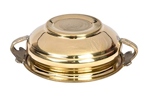 Pure Brass Solid Plain Design Urli/Decorative Bowl 6.25 Bhimonee Decor