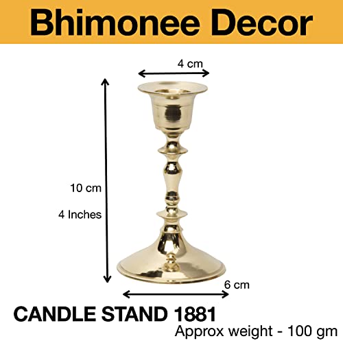 Brass Candle Stand Holder Size
