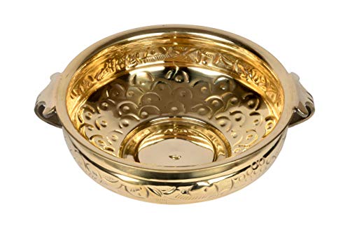 Pure Brass Solid Hammered Design Urli Bowl 10 India
