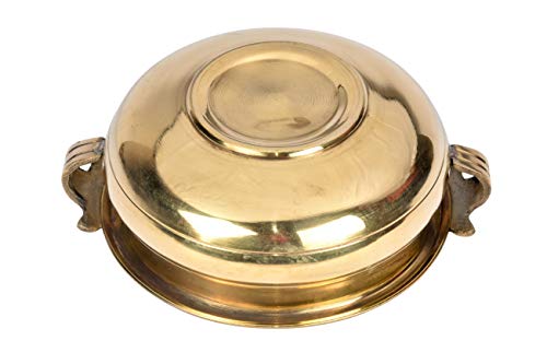 Buy Pure Brass Plain Design Urli 7.5 Decor