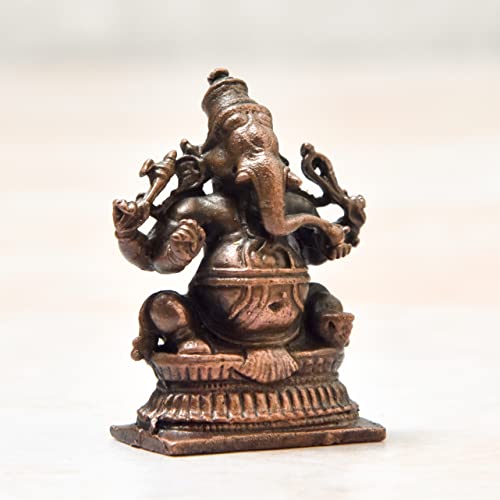 Handmade Copper Ganesha Idol