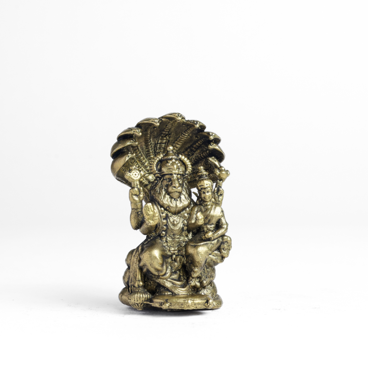 Bhimonee Decor 70 gm Lakshmi Narasimha Panchloha Idol | Size 5 × 3 × 3 CM | Handcrafted Divine Form for Home & Temple Décor