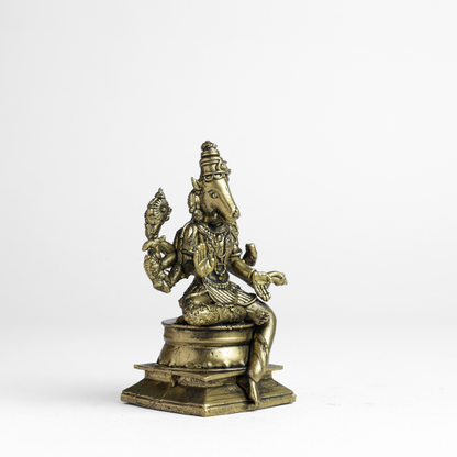 Bhimone Decors | Varahi Amman Panchaloha Idol | Handcrafted Mini Brass Finish | 7 cm Hindu Goddess idol
