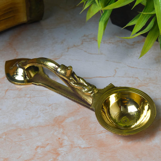 Bhimonee Decor | Pure Brass Kapoor Aarti | Dhoop Aarti | Ek Aarti | 125 Grams | Pack of 1 Piece | Traditional Pooja Accessory