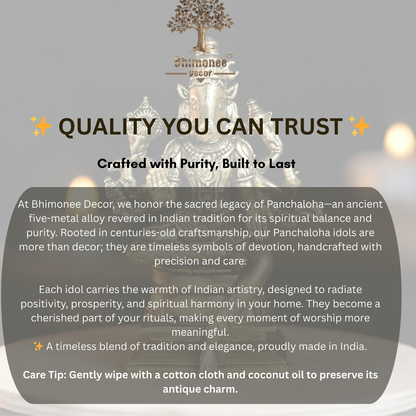 Bhimone Decors | Varahi Amman Panchaloha Idol | Handcrafted Mini Brass Finish | 7 cm Hindu Goddess idol