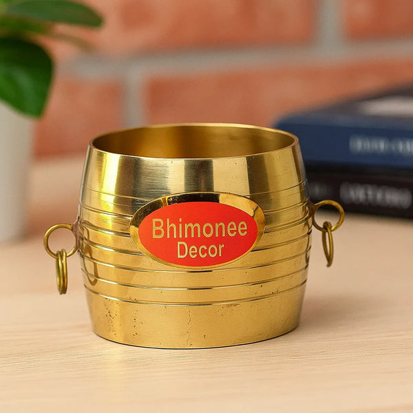 Bhimonee Decor Brass para Advance | Pooja Kalash for Pooja Room Decor, 2 inches, 100gm