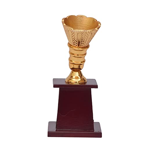 Bhimonee Decor by Modern Sports and Gifts 6.5 inches Best Badminton| Shuttlecock | Badminton Championship Metal Trophy| Award