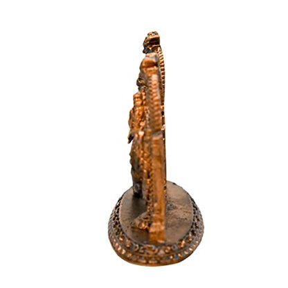 Handmade Copper Balaji with Padmavati Lakshmi Idol India