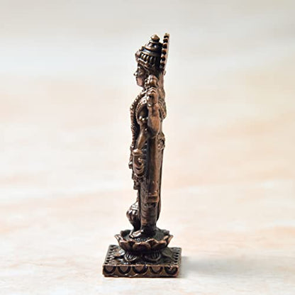 Copper Vishnu Idol India