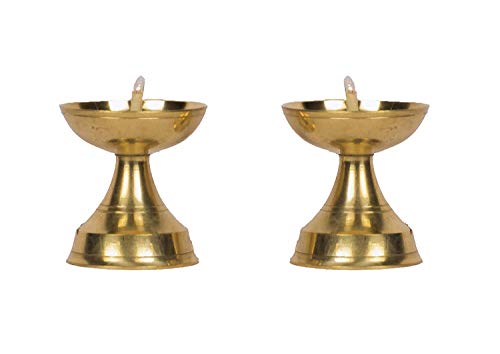 Pure Brass Neeranjan Electric Gold Bulb Lights Diya  India