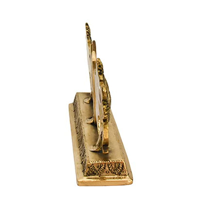 Buy Pure Brass Shanku Chakra Namah Showpiece for Pooja Side View