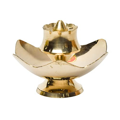 Brass Lotus Design Agarbatti/Dhoop Holder Decor