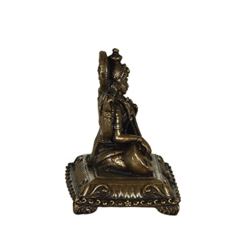 Copper Handmade Saraswati 2.1 inches Sitting Idol  Bhimonee Decor