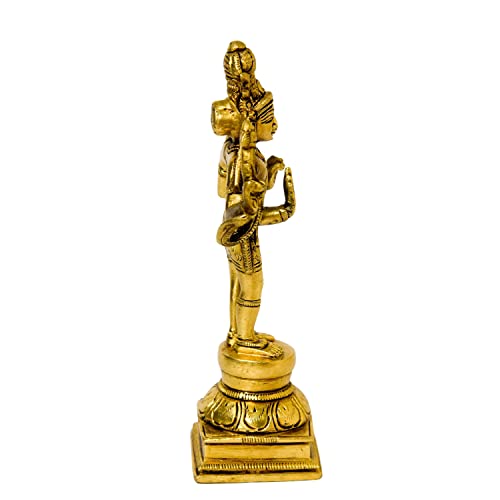 Brass Standing Shiva Idol, 6 inches Decor