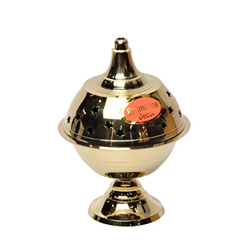 Bhimonee Decor Navratri Deep| Deepak| Diya for Home Temple Decoration-5.1 inches, 270 gm