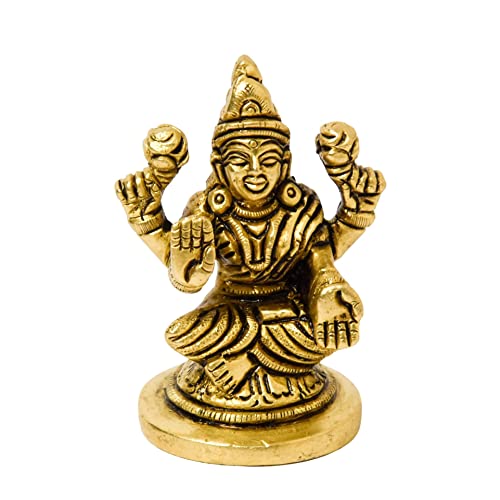 Brass Sitting Laxmi Idol 2.5 Inches India