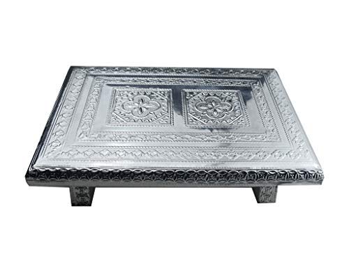 Fancy Aluminium Foil Designer Rectangle Chowki