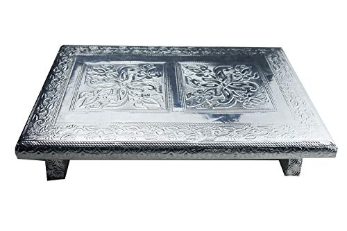 Fancy Aluminium Foil Designer Rectangle Chowki