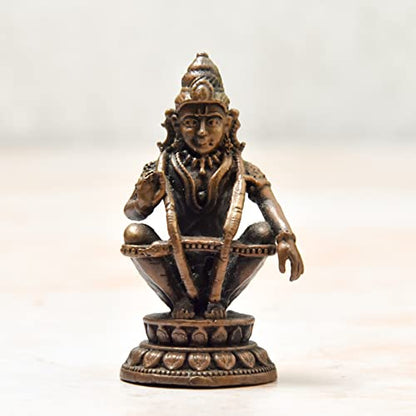 Copper Handmade Ayyappa Swamy Idol 