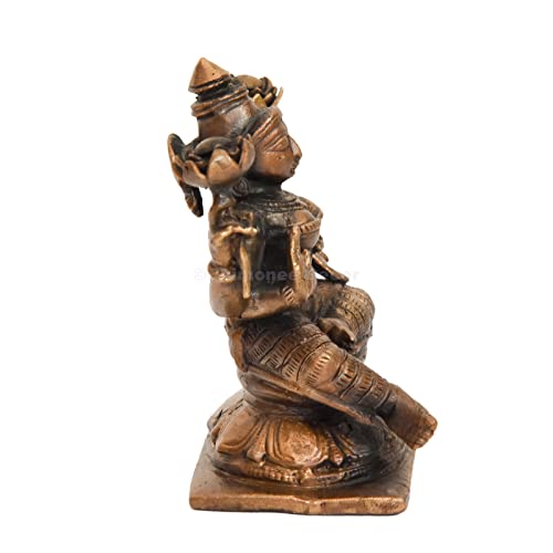 Handmade Copper Lakshmi Idol India