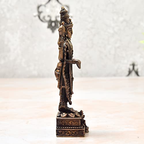 Handmade Copper Balaji with Garuda Idol 5 inche India