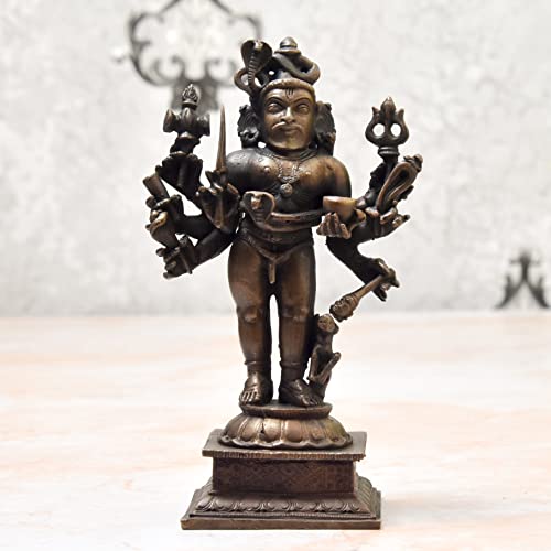  Handmade Copper Kalabhairava Idol