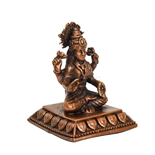 Copper Lakshmi Idol 