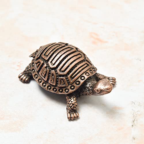 Handmade Turtle Kurma Tortoise with Copper Plate India