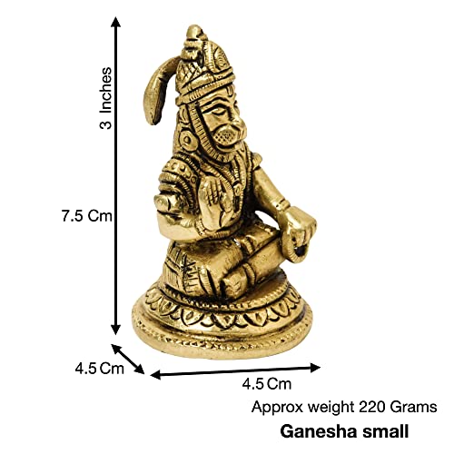  Brass Sitting Hanuman Idol Size