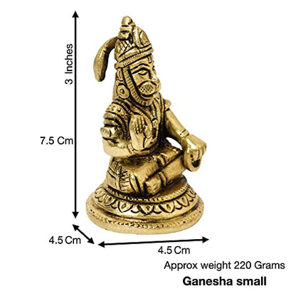  Brass Sitting Hanuman Idol Size