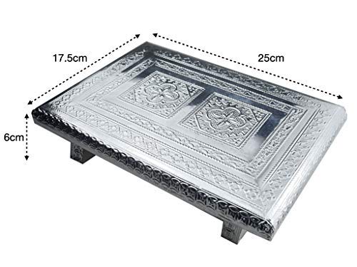 Aluminium Foil Designer Rectangle 10x7 Chowki Dimension