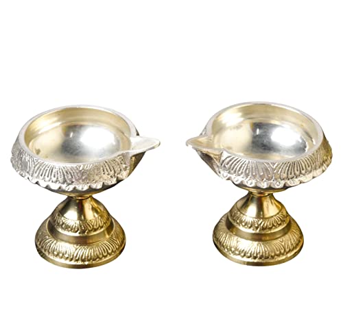 Bhimonee Decor Pure Brass Kuber Deep, Deepak, Diya for Pooja Purposes