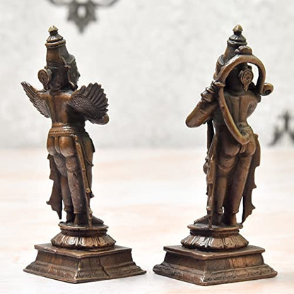 Copper Garuda Hanuman Set 4 inch India