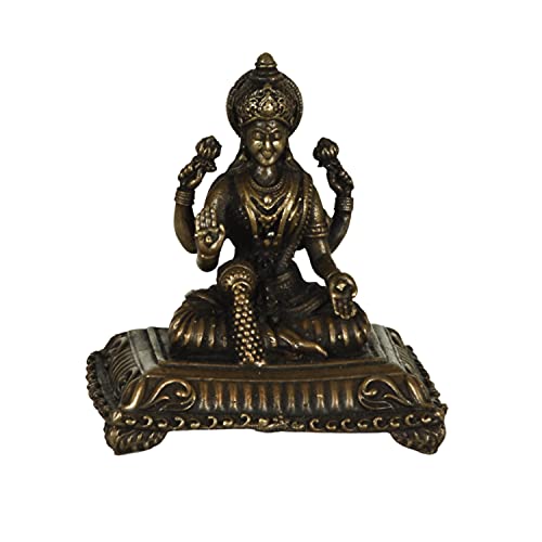 Copper Handmade Lakshmi 2.1 inches Sitting Idol  India