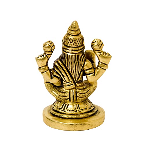 Brass Sitting Laxmi Idol 2.5 Inches Decor