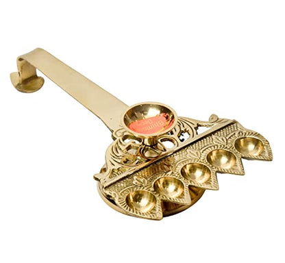 Pure Brass Panch Aarti