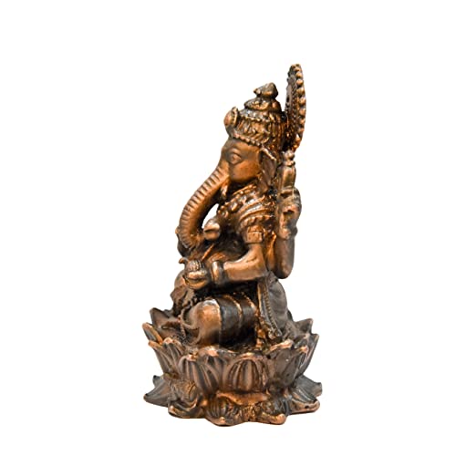 Handmade Copper Ganesha Idol 2.3 inches India