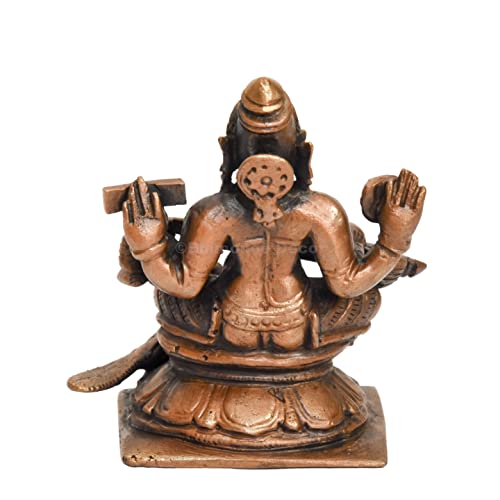  Handmade Copper Saraswati Idol Bhimonee Decor