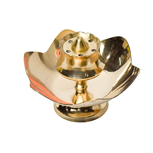 Brass Lotus Design Agarbatti/Dhoop Holder