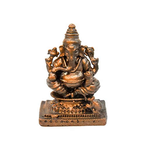 Handmade Copper Ganesha Idol 1.5 inches