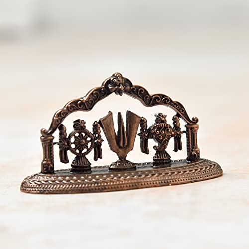 Copper Shanku Chakra Namah Showpiece