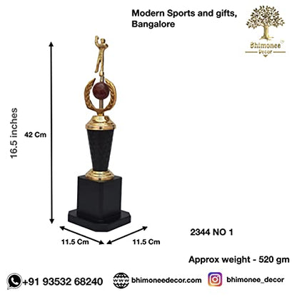 Bhimonee Decor by Modern Sports and Gifts 16.5 inches Best Baller Metal Trophy | Award