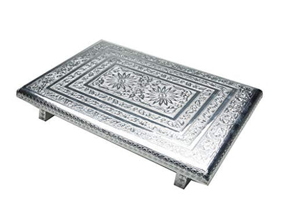 Fancy Aluminium Foil Designer 21x15 Rectangle Chowki side view 2