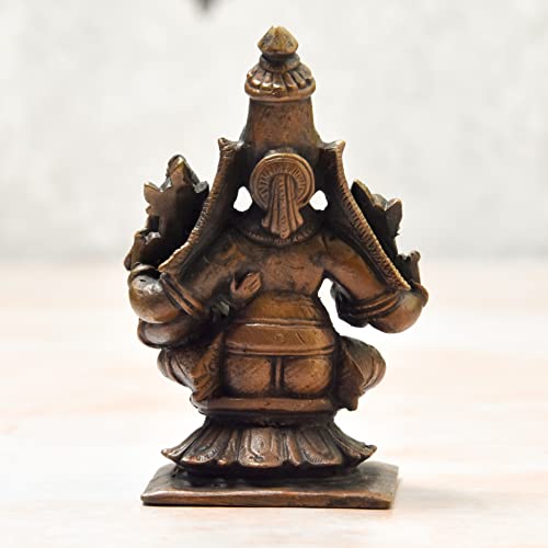 Copper Handmade Lakshmi Narayana Idol Bhimonee Decor