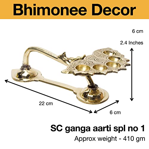  Pure Brass Ganga Aarti Size